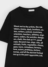 Avin Overfit Lettering Short Sleeve T-shirt