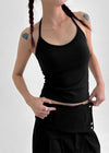 [MADE] Chico Halter String Sleeveless (Built-in Bra)