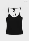 [MADE] Chico Halter String Sleeveless (Built-in Bra)