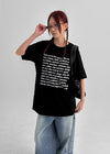 Avin Overfit Lettering Short Sleeve T-shirt