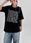 Avin Overfit Lettering Short Sleeve T-shirt