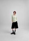 Noir Cotton Studded Bermuda Shorts
