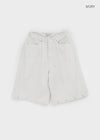 Noir Cotton Studded Bermuda Shorts