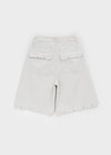 Noir Cotton Studded Bermuda Shorts