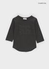 Lahi Patch Rounding 3/4 Sleeve T-Shirts