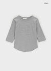 Lahi Patch Rounding 3/4 Sleeve T-Shirts