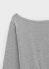 [MADE] Chico Boat Neck Smocking Long Sleeve Tshirt