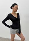 [MADE] Delief Cowl Neck Long Sleeve T-shirt