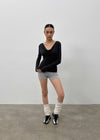 [MADE] Delief Cowl Neck Long Sleeve T-shirt