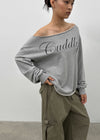 [MADE] Chippy Boatneck Print Long Sleeve T-shirt