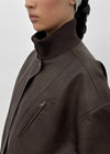 [MADE] Cruze High-Neck Leather Jumper