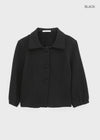 Puda Round Collar 7/8 Length Cotton Jacket