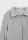 Puda Round Collar 7/8 Length Cotton Jacket