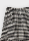 Lily Check Frill Cancan Long Skirt