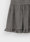 Lily Check Frill Cancan Long Skirt