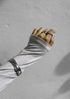 Herming Silver Wave Open Bracelet