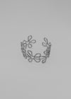Dekyob Silver Flower Open Bracelet