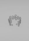 Dekyob Silver Flower Open Bracelet