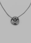 Frau Silver Pendant Drop Necklace