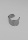 Kingp Silver Unbalanced Bold Open Bracelet
