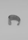 Kingp Silver Unbalanced Bold Open Bracelet