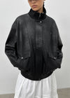 [MADE] Cruze High-Neck Leather Jumper