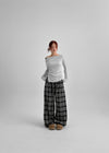 [MADE] Aroche Check Banding Pants