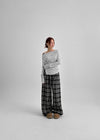Kariko Off-shoulder Slit Button Long-sleeved T-shirt