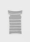 Selle Cut Eyelet Off-shoulder Top