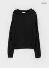 Roman Punching See-through Loose-fit Hooded Zip-up