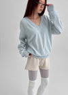 Le Cozy Loose Fit V-neck Knit (55% Wool)