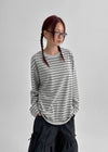 [MADE] Ediri Stripe Box Long Sleeve T-shirt