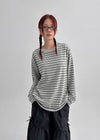 [MADE] Ediri Stripe Box Long Sleeve T-shirt