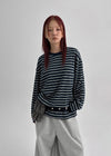[MADE] Ediri Stripe Box Long Sleeve T-shirt