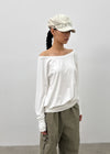 [MADE] Boril Batwing Off-Shoulder Long Sleeve Tee