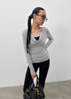 [MADE] Delief Cowl Neck Long Sleeve T-shirt