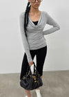 [MADE] Delief Cowl Neck Long Sleeve T-shirt