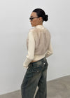 [MADE] Deki Fur Knit Zip-up