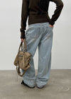 [MADE] Rookie Snap Wide Denim Pants