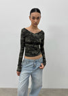[MADE] Liju Camo Print Long Sleeve T-shirt
