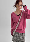 Le Cozy Loose Fit V-neck Knit (55% Wool)