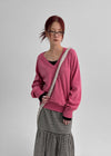 Le Cozy Loose Fit V-neck Knit (55% Wool)