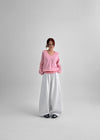 Le Cozy Loose Fit V-neck Knit (55% Wool)