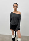 [MADE] Boril Batwing Off-Shoulder Long Sleeve Tee