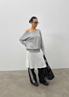 [MADE] Boril Batwing Off-Shoulder Long Sleeve Tee
