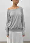 [MADE] Boril Batwing Off-Shoulder Long Sleeve Tee