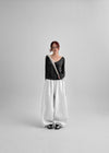 [MADE] Siero Wide V-Neck Long Sleeve Tee