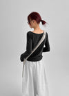 [MADE] Siero Wide V-Neck Long Sleeve Tee