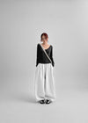 [MADE] Siero Wide V-Neck Long Sleeve Tee