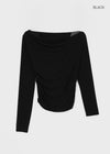 [MADE] Croju Off-shoulder Long Sleeve T-shirt